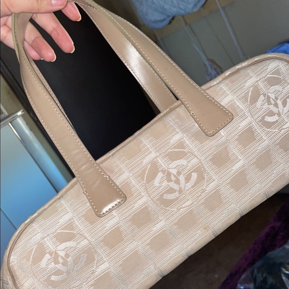 authentic chanel logo bag